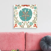 Kastal Damask I Canvas Afdruk (Insitu (Woonkamer))
