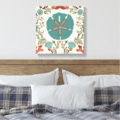Kastal Damask I Canvas Afdruk (Insitu (Slaapkamer))