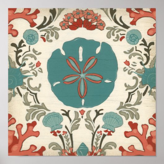 Kastal Damask I Poster (Voorkant)