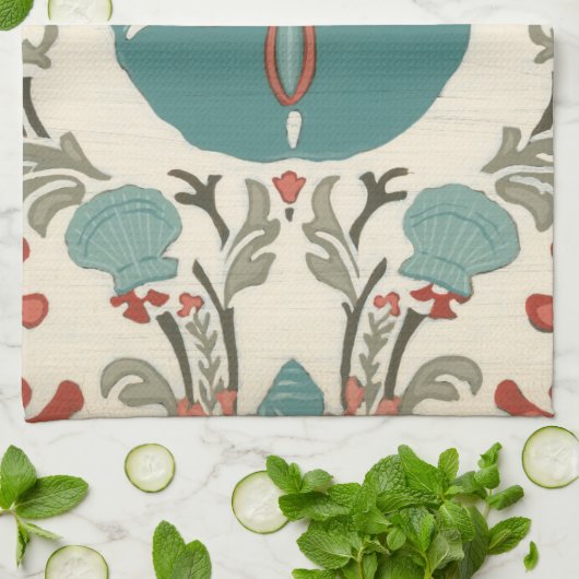 Kastal Damask I Theedoek (Gevouwen)