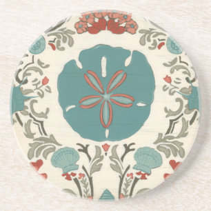 Kastal Damask I Zandsteen Onderzetter