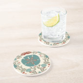 Kastal Damask I Zandsteen Onderzetter (Zijkant)