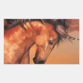 Kastanje Eenhoorn Stickers (Voorkant)