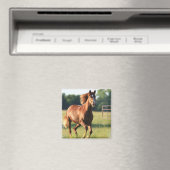 Kastanje galopperen paard magneet (Insitu (Vaatwasser))