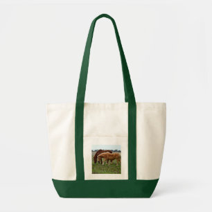Kastanje Merrie En Palomino Veulen, Tote Bag
