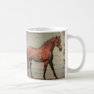 Kastanje merrie, rustiek, boerderij vibe, shabby c koffiemok