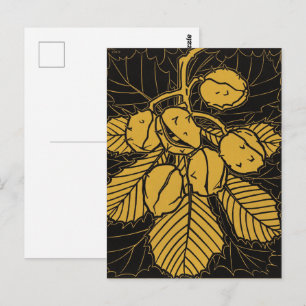 Kastanje tak 1919 door Julie de Graag Kunst Briefkaart