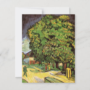Kastanjebomen in bloei door Vincent van Gogh