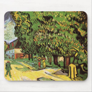 Kastanjebomen in bloei door Vincent van Gogh Muismat