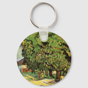 Kastanjebomen in bloei door Vincent van Gogh Sleutelhanger