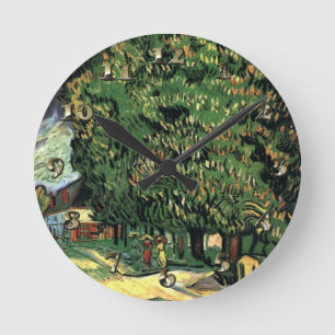 Kastanjebomen in Blossom - Gogh Ronde Klok