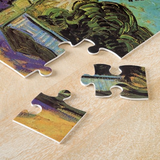 Kastanjeboom in Blossom door Vincent van Gogh Legpuzzel (Zijkant)