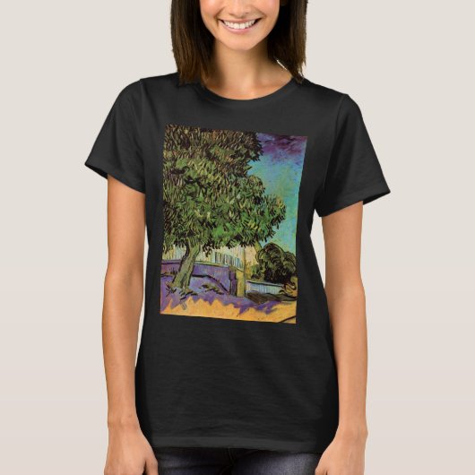 Kastanjeboom in Blossom door Vincent van Gogh T-shirt (Voorkant)