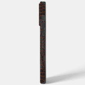 Kastanjebruine Nijl Krokodil Textuurprint Case-Mate iPhone Case (Achterkant / Links)