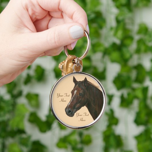 Kastanjehazen, paardenpeper sleutelhanger (Hand)