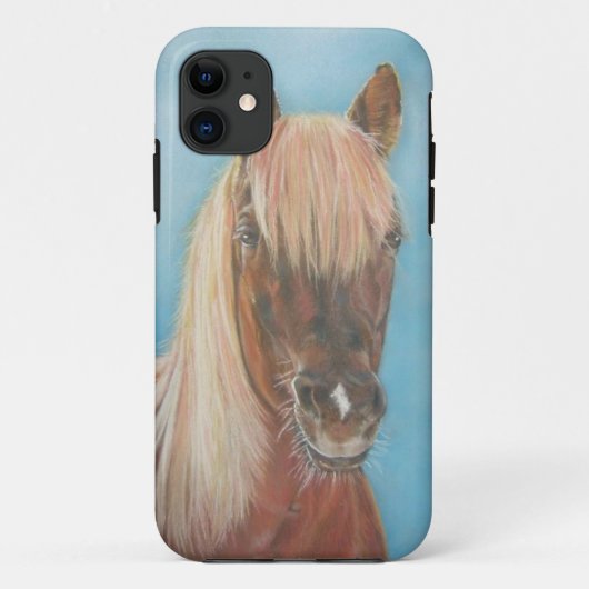 kastanjemeel met blonde mane equine art horse Case-Mate iPhone case (Achterkant)