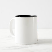 Kastanjepaarse kunst tweekleurige koffiemok (Voorkant links)