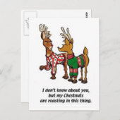 Kastanjes branden briefkaart (Voorkant / Achterkant)