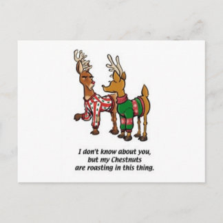 Kastanjes branden briefkaart