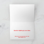 Kastanjes Feestdagen Kaart (Binnen)