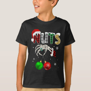 Kastanjes Kerstmis Borst Noten Xmas Paar Matchin T-shirt