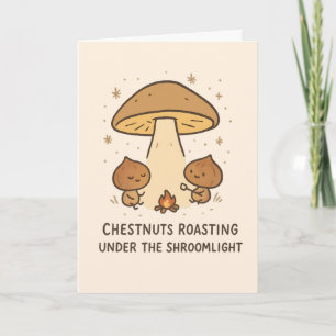 Kastanjes Roosteren - Grappige Kerstkaart Feestdagen Kaart
