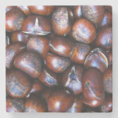 Kastanjes Stenen Onderzetter (Voorkant)