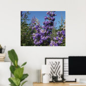 Kastboom Purple Flowers Poster (Thuiskantoor)
