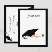 Kastdroog met diploma op blanco kaart (Voorkant / Achterkant)