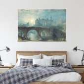 Kasteel Alnwick Canvas Afdruk (Insitu (Slaapkamer))
