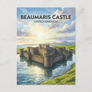 Kasteel Beaumaris, Anglesey Verenigd Koninkrijk Briefkaart
