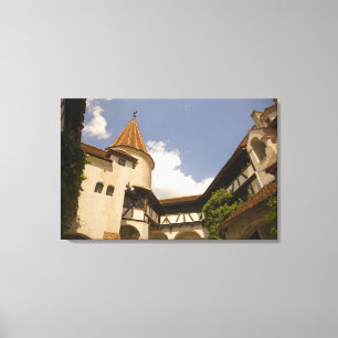 Kasteel Bran uit de 13e eeuw (Dracula's Kasteel), Canvas Afdruk
