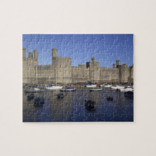 Kasteel Caernarfon, Gwynedd, Wales (RF) Legpuzzel