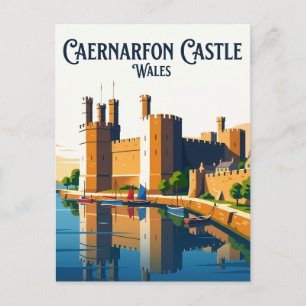 Kasteel Caernarfon Wales Briefkaart