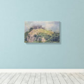 Kasteel Carreg Cennen Canvas Afdruk (Insitu (Houten vloer))
