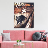 Kasteel Cat Rackham Illustratie Canvas Afdruk (Insitu (Woonkamer))