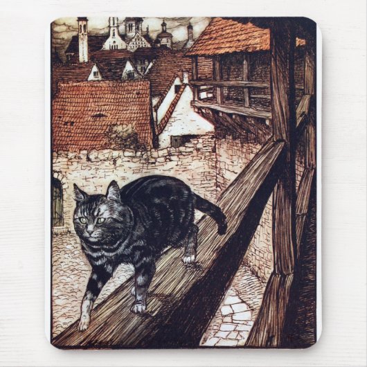 Kasteel Cat Rackham Illustratie Muismat (Voorkant)