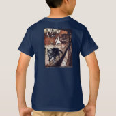 Kasteel Cat Rackham Illustratie T-shirt (Achterkant)