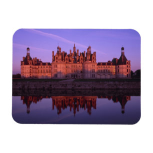 Kasteel Chambord bij zonsondergang, Loire Vallei, Magneet