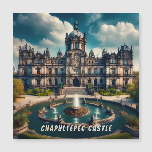 Kasteel Chapultepec Mexico Oude Reisprenten (Voorkant)