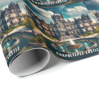 Kasteel Chapultepec Mexico Oude Reisprenten Cadeaupapier