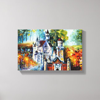 KASTEEL door Leonid Afremov Canvas Afdruk