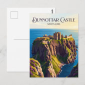 Kasteel Dunnottar Schotland Briefkaart (Voorkant / Achterkant)