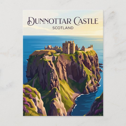 Kasteel Dunnottar Schotland Briefkaart (Voorkant)