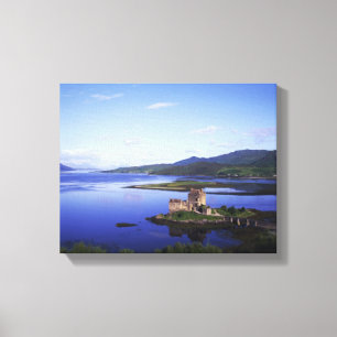 Kasteel Eilean Donan, Dornie, Hooglanden, Canvas Afdruk