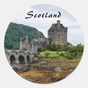 Kasteel Eilean Donan, Loch Duich - Schotland, VK Ronde Sticker