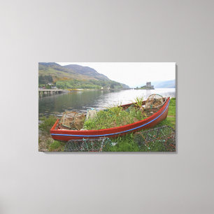 Kasteel Eilean Donan, Schotland. Het beroemde Eile Canvas Afdruk
