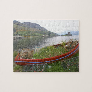 Kasteel Eilean Donan, Schotland. Het beroemde Eile Legpuzzel