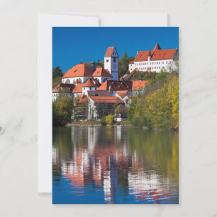 Kasteel en abdij aan de rivier bedankkaart