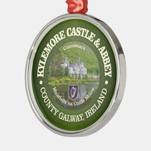Kasteel en abdij van Kylemore (RD) Metalen Ornament (Links)